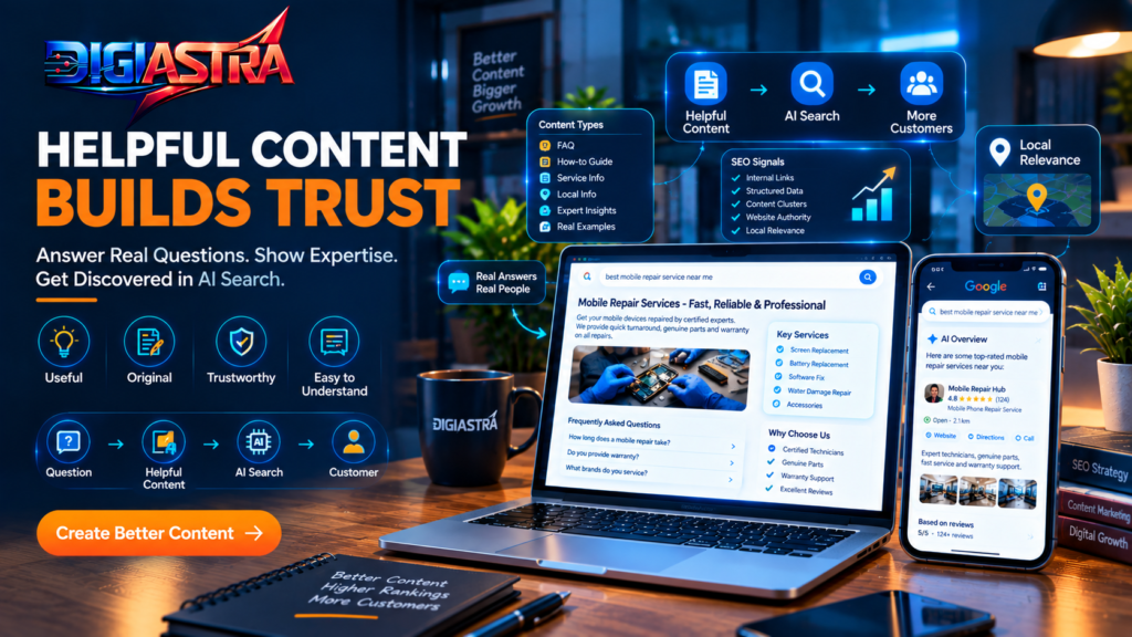 AI SEO and local SEO strategy helping businesses improve visibility and leads
